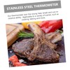 FUNOMOCYA 1Pc Stainless Steel Thermometer for Accurate Meat Cooking BBQ