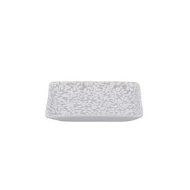 Gisela Graham Ceramic Trinket Dish, Light Grey Floral Pattern, Small