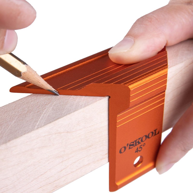 O’Skool 45° Saddle Square, Dovetail Saddle Marker for Marking Lines