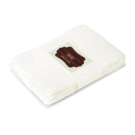 TRISKY - 50 hojas de papel de acuarela de 4.5 x 6.5 pulgadas, 200 g/m² de papel blanco con borde cubierto rugoso/texturizado hecho a mano para acuarelas, invitaciones de boda, tarjetas, manualidades