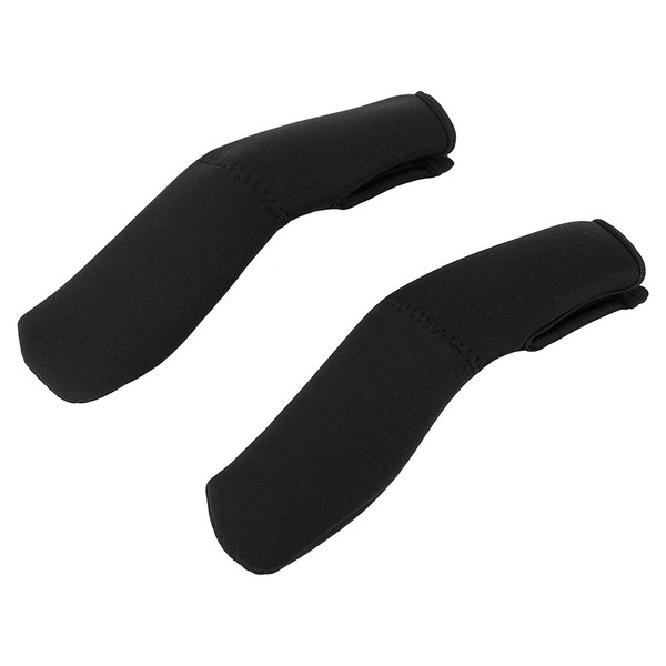 2Pcs/Pair Baby Stroller Handle Sleeve Covers for Umbrella Type Stroller Models, Elastic Dust-Proof Protector Sleeve Grip Cover for Pushchair Pram - Stretchable Universal Fit (Black)