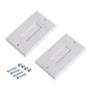 Maxmoral 2pcs Brush Wall Plate Multi-Function Single Port Cover Outlet