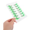 Healvian 7pairs Green Faux Lashes for Women Dramatic St Patrick