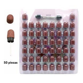 Lé Mussa 50 Fresas Puntas Para Drill Pulidor De Uñas Barril Barrilito