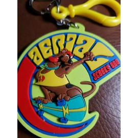 Scooby Doo keychain key ring 2002 vinyl rare