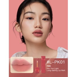 INTO YOU Matte Lipstick Velvet Lip Stain Lip Mud Long Lasting Waterproof Lipstick Lip Gloss Makeup Moisturizing Lipstick for Women(L-Pk01)