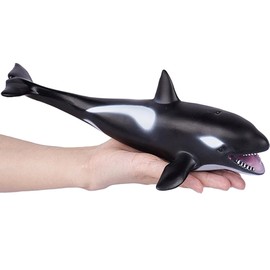 LOVNBHELP Simulated Sea Animal Big Ocean Killer Whale Toys for Kids 12 Inch Large Size Marine Animal Figures Soft Filled Rubber Educational Toys