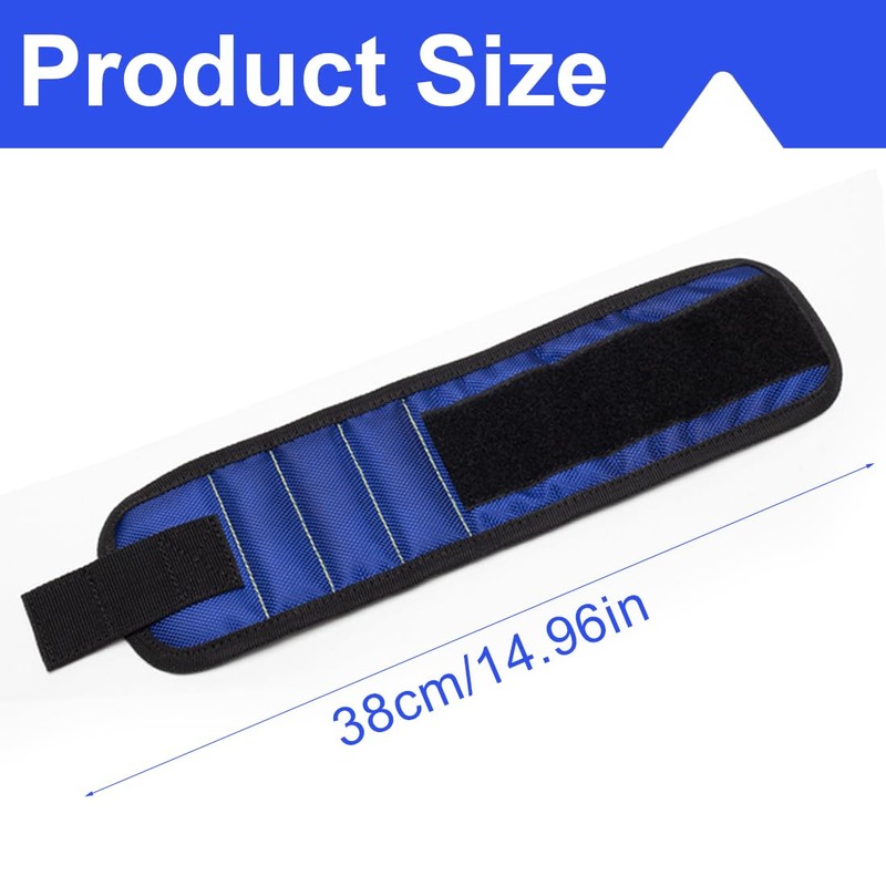 EIHI Men's Magnetic Bracelet - Magnetic Nail Holder with 2