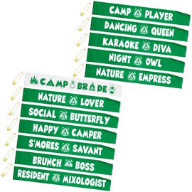 Giegxin 12 Pack Camp Bride Sash Camp Bachelorette Decoration Last Trail Before the Veil Bachelorette White Bride Party Favors Sash Sage Green Bridesmaids Sashes for Camping Bridal Shower Party Favor