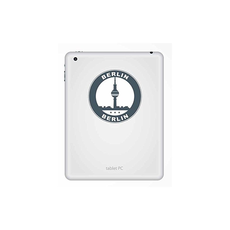 2 x 10cm Berlin Germany Vinyl Sticker Luggage Travel Tag
