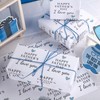 WRAPAHOLIC Father's Day Wrapping Paper Sheet - 6 Sheets Happy