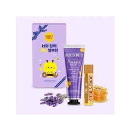 Burt's Bees Lavender Hand Cream & Honey Lip Balm Set / 버츠비 라벤더 핸드크림 & 허니 립밤 세트