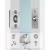 Jiayi 2 Pack Invisible Door Catch For Closet Adjustable Brass