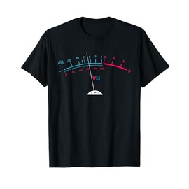 VU Meter Techno db Bass Music DJ EDM Party Maglietta