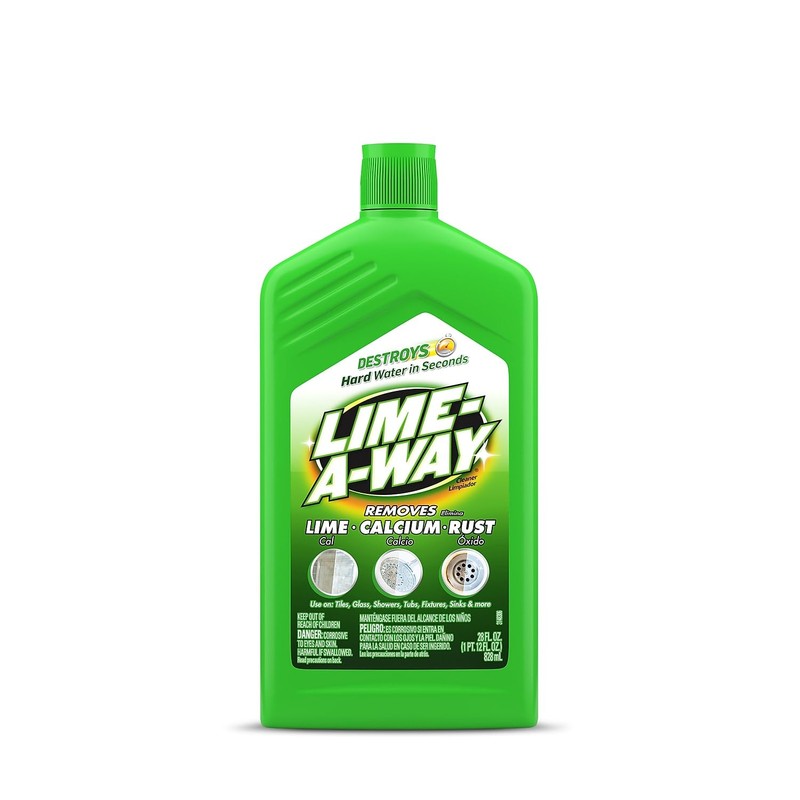 Lime-A-Way Lime, Calcium & Rust Cleaner, Bottle, Clear, 28 Fl