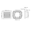 Air Ventilation Window RV Fan 12V Cooling Air Vent, 4W