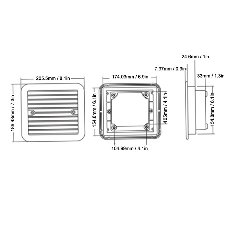 Air Ventilation Window RV Fan 12V Cooling Air Vent, 4W