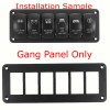 Frentaly 6-GANG TOGGLE SWITCH SWITCH METAL PANEL FOR RV CAR