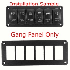 Frentaly 6-GANG TOGGLE SWITCH SWITCH METAL PANEL FOR RV CAR MARINE BOAT