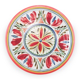 Purely Home Mediterranean - Outdoor/Camping/Picnic - Melamine/Plastic Round Serving Platter