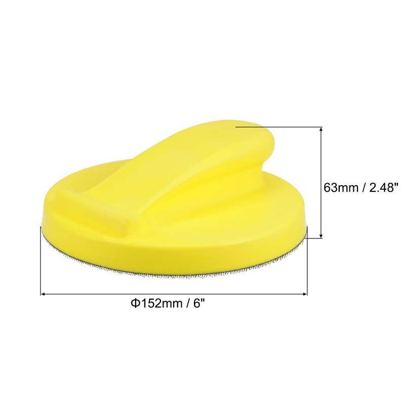 sourcing map Hook and Loop Hand Sanding Block 6 Inch