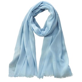 Canxiaoba Women's Cotton Scarves Lady Light Soft Fashion Solid Scarf Wrap Shawl（Sky Blue）