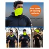 Supeniu Winter Neck Warmer, Neon Yellow Polar Fleece Neck Gaiter