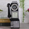 Retro European Style Telephone Model Decor Home Resin Craft Window