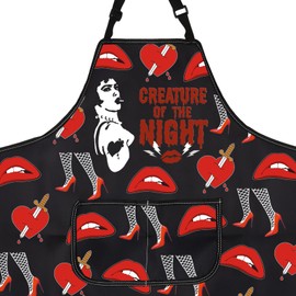Rocky Horror Apron Picture Show Gift Fans Gift Horror Movie Themed Gifts Rocky Show Kitchen Apron Creature of the Night (36.CREATURE OF THE NIGHT apron ca)