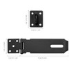 3 Black 4-Inch Door Clasp Locks,Stainless Steel Security Clasp Lock