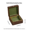 Wooden Jewelry Box,Small Wooden Box with Velvet Lining (Horse Design