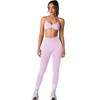 ABOCIW Pink Workout Sets for Women 2 Piece Seamless Scrunch