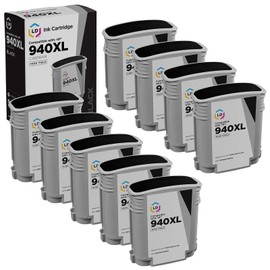 LD Products Remanufactured 940XL 940 Ink Cartridges HP C4906AN High Yield to Use with Officejet Pro 8500 Wireless, 8500a, 8500a Plus, 8500a Premium, 8500, 8000, 8000 Wireless 8500 Premier (9PK-Black)