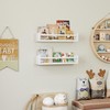 Onlysky Set of 4 Wall-Mounted Kid's Bookshelf - White Floating
