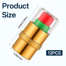 12PCS Car Tire Pressure Monitor Valve Stem Caps 3-Color Tire Pressure Caps Alarm Tires Indicator Sensor Indicator Universal Valve Stem Cap for Cars, SUVs, Trucks, Motorcycles, Bicycles