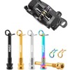 JMFahrrad Titanium Bike Disc Brake Caliper Bolts, Mountain Bicycle Brake