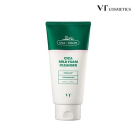 (1+1) VT Large Capacity Cica Foam Cleanser 300ml (Sensitive Cleansing Foam) / (1+1) VT 대용량 시카 폼 클렌저 300ml (민감성 클렌징폼 폼클렌징)