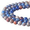 366DAYS 8mm Ocean Blue Sea Sediment Imperial Jasper Round Loose
