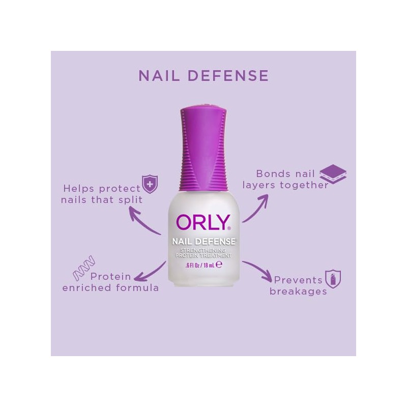 Orly Nail Defense Strengthening Protein Treatment for Women Nail Polish