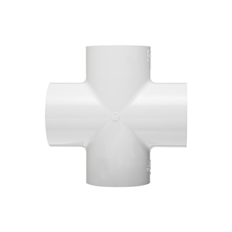 Spears 420 Series PVC Pipe Fitting, Cross, Schedule 40, 2"