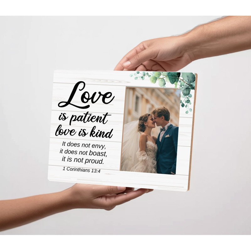 Christian Wedding Picture Frame for Newlyweds