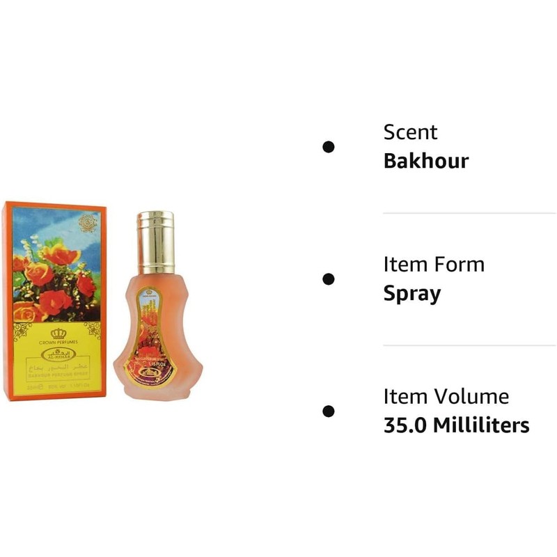 Al Rehab Bakhour Eau de Parfum Spray for Unisex, 1.15