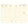 Filofax A5, 1 week on 2 pages, cotton cream (multilingual)