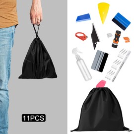 Car Window Tint Kit, Shackcom 11 Pcs Professional Vinyl Wrap Application Tool Kit for Window Film, Wallpaper, Car Wrapping and All Vinyl Wrap