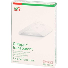 Curapor Wundverband Steril Transparent 5x7 cm, 5 St