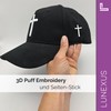 Lunexus Baseball Cap with Cross 3D Puff Stick - Blessed