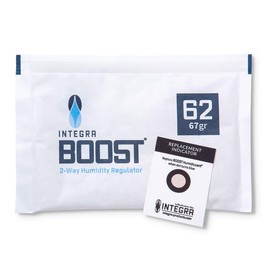 Integra Boost - 62% RH Level - 67 Gram Size - Two-Way Humidity Control Pack - Incl. Replacement Indicator Cards - Food Storage & Herbs Moisture Balancer For Up to 1 LB (Pack of 24)