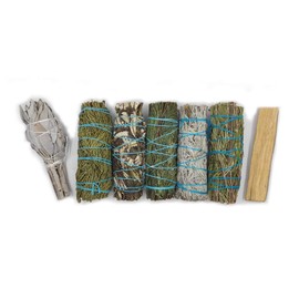 Farbenwald - 7 Piece Incense Set Includes Palo Santo, White Sage, Cedar, Rosemary, Juniper, Prairie Sage and Santa Yerba