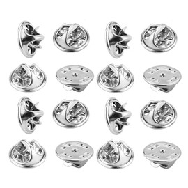 Pin Badge Catch Clasp Butterfly Tie Tack Clutch, Metal