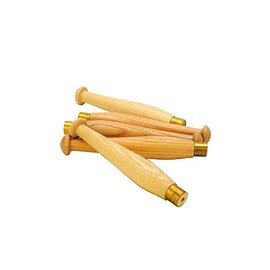 Proops 5X 125mm Long Small Wood Ash Handles with Brass Ferrules for Wood Turning Tools. (W8056) Free UK Postage